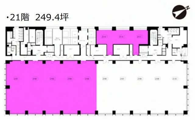 丸の内北口ビルディング 21 フロア図面 7