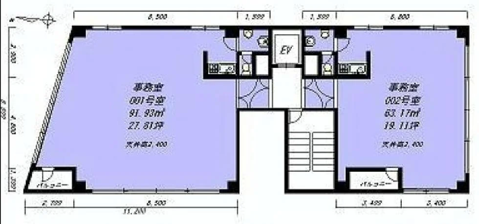 合人社東京秋葉原ビル 4 フロア図面 11