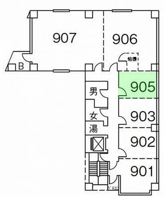 山萬ビル 9 フロア図面 8