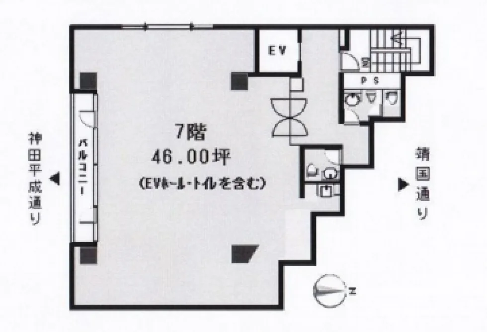 岩本町シティプラザビル 7 フロア図面 5