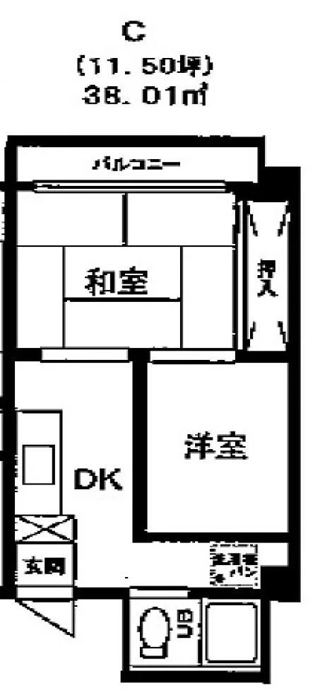 ハイツニュー平河 7 フロア図面 11