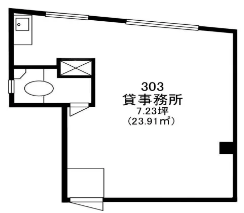 西神田ビル 3 フロア図面 3