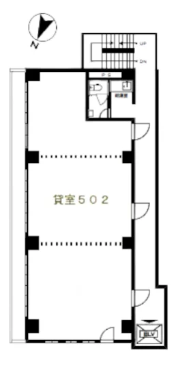 喜助九段北ビル 5 フロア図面 5