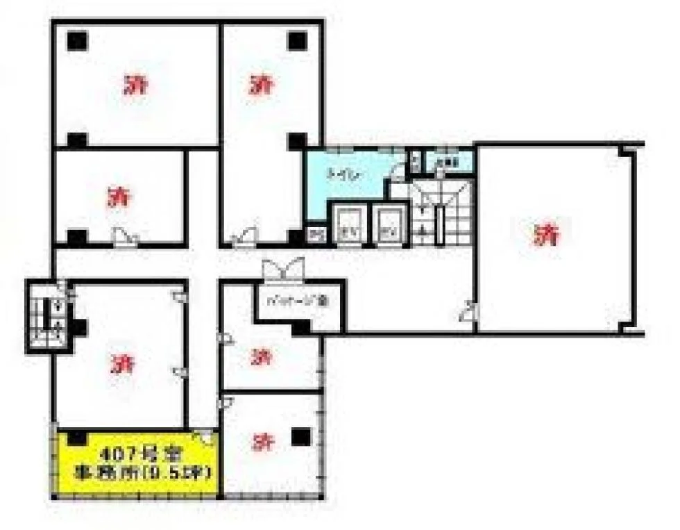 第3東ビル 4 フロア図面 12