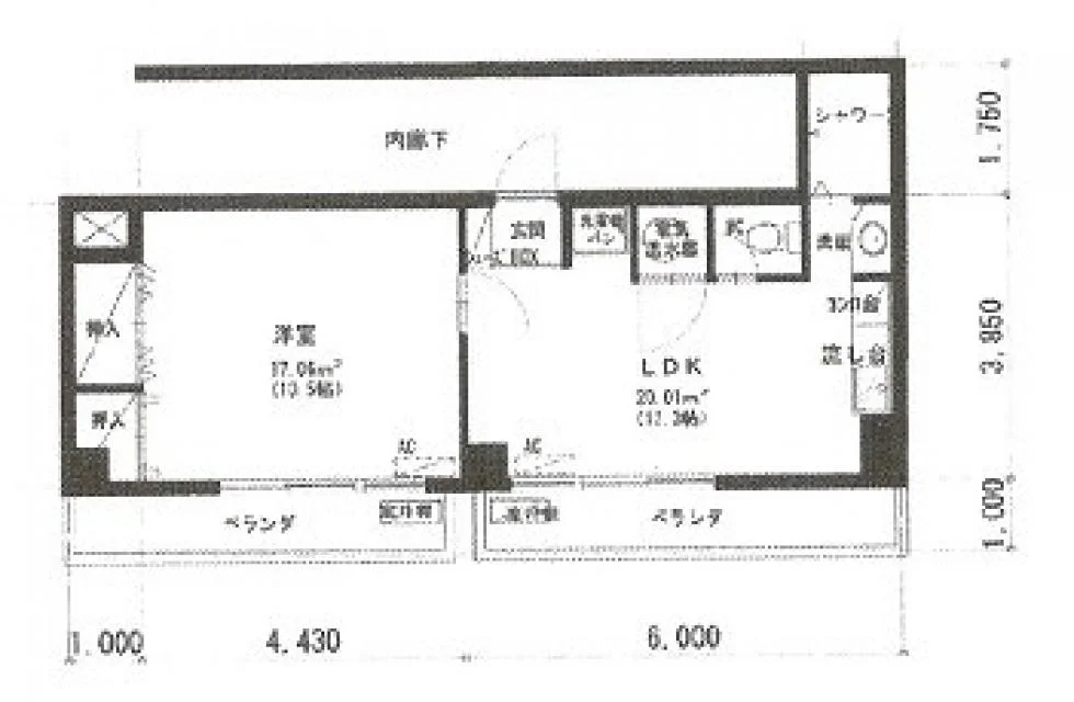 ハイツ神田岩本町 10 フロア図面 5