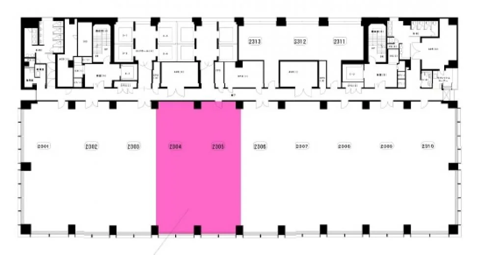 丸の内北口ビルディング 23 フロア図面 7