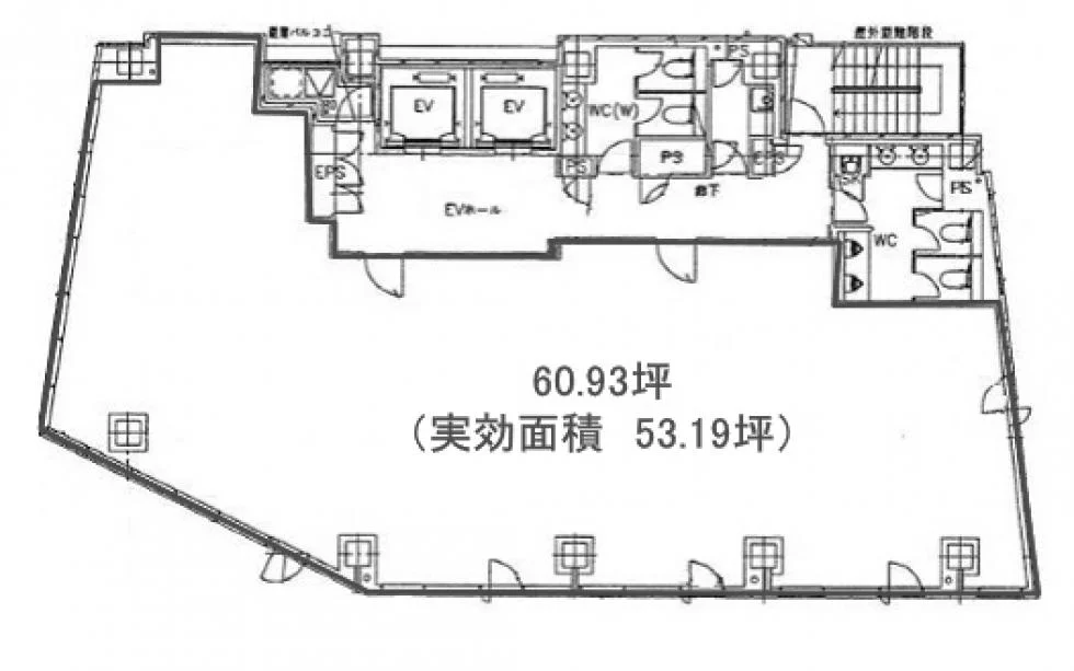 麹町市原ビル 8 フロア図面 6
