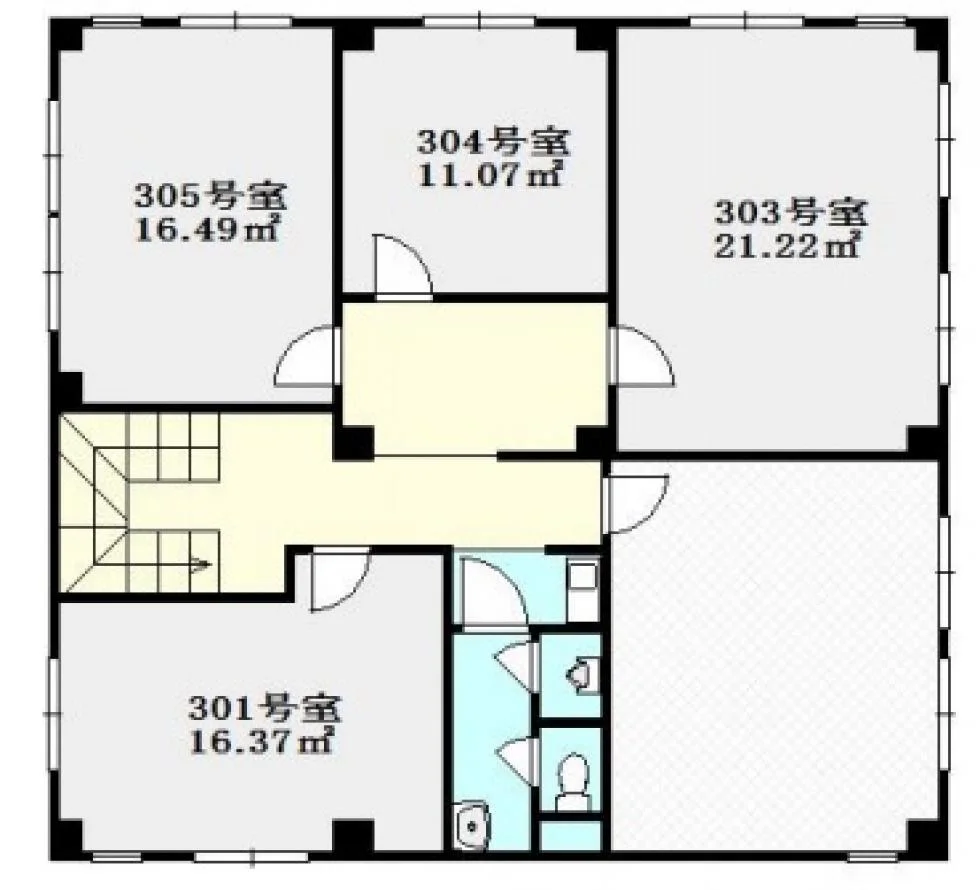 東西館ビル 3 フロア図面 4