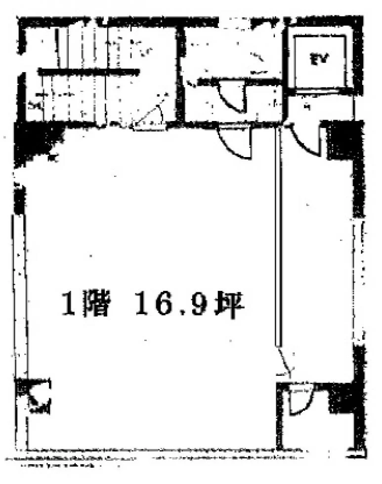 不動商事本社ビル 1 フロア図面 1