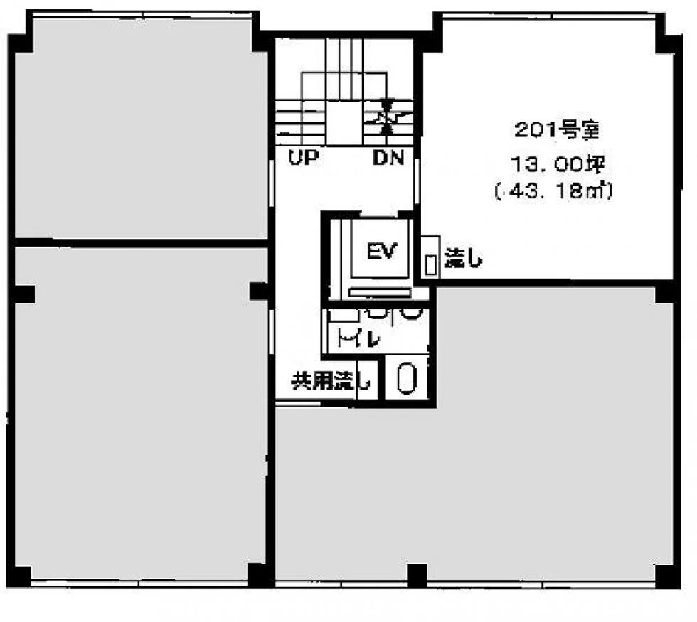 友田三和ビル 2 フロア図面 5