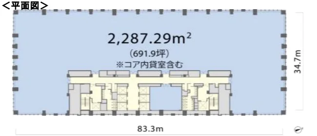 丸の内トラストタワーN館 (丸の内トラストシティ) 15 フロア図面 9
