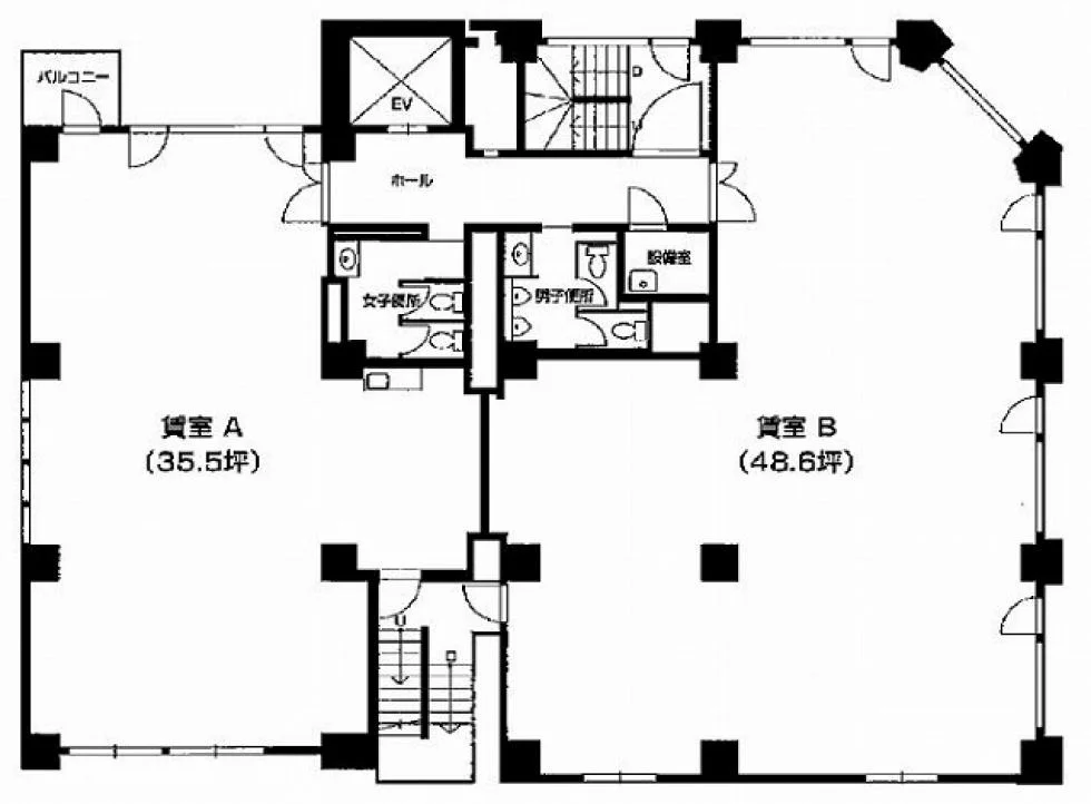 楠本第2ビル 2 フロア図面 11