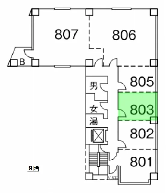 山萬ビル 8 フロア図面 7