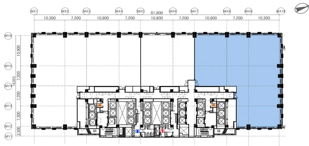 丸の内トラストタワー本館(丸の内トラストシティ) 7 フロア図面 9