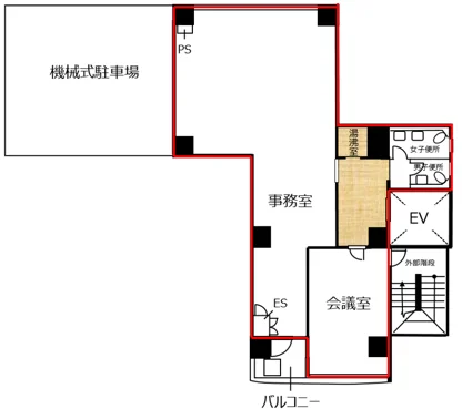 リードシー飯田橋ビル 6 フロア図面 9