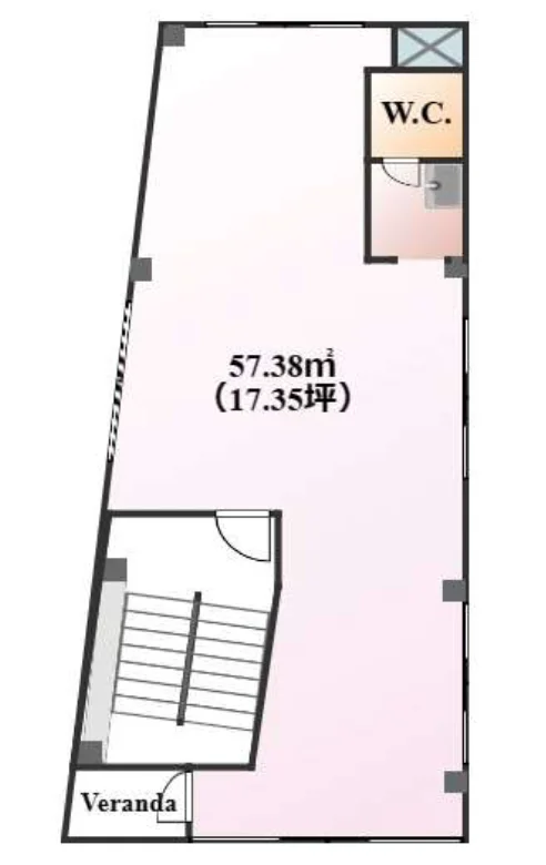 神田新宮嶋ビル 3 フロア図面 5