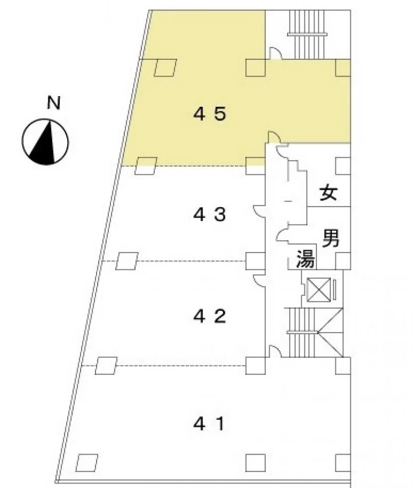 田中ビル本館(多町) 4 フロア図面 9
