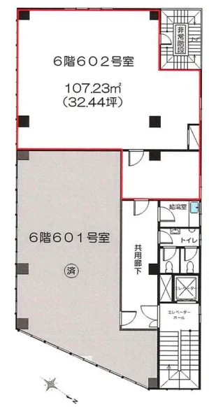 豊島屋本店ビル 6 フロア図面 5