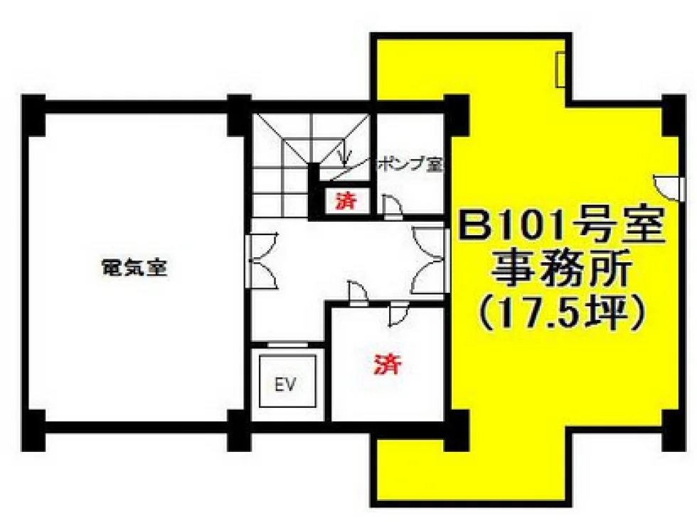 第5東ビル 1 フロア図面 9