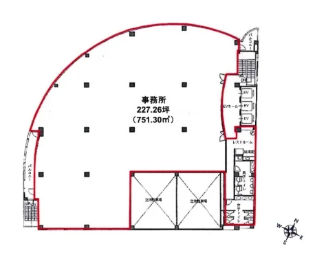 プライム東神田 8 フロア図面 1