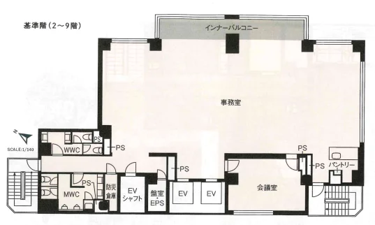 CIRCLES神保町Ⅱ(サークルズ神保町Ⅱ) 8 フロア図面 55