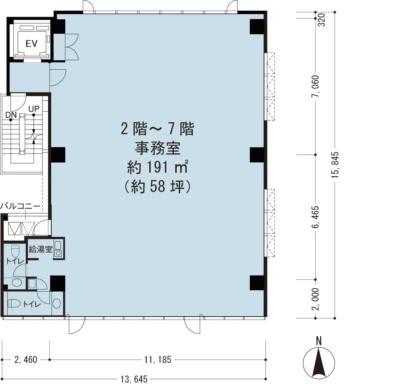 KDX岩本町ビル 3 フロア図面 22