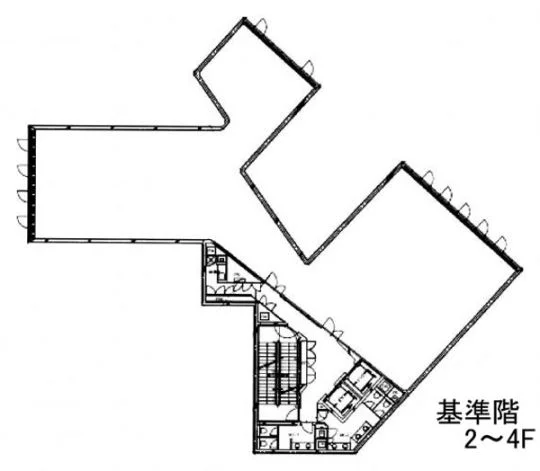 神田小川町三丁目ビル 3 フロア図面 1