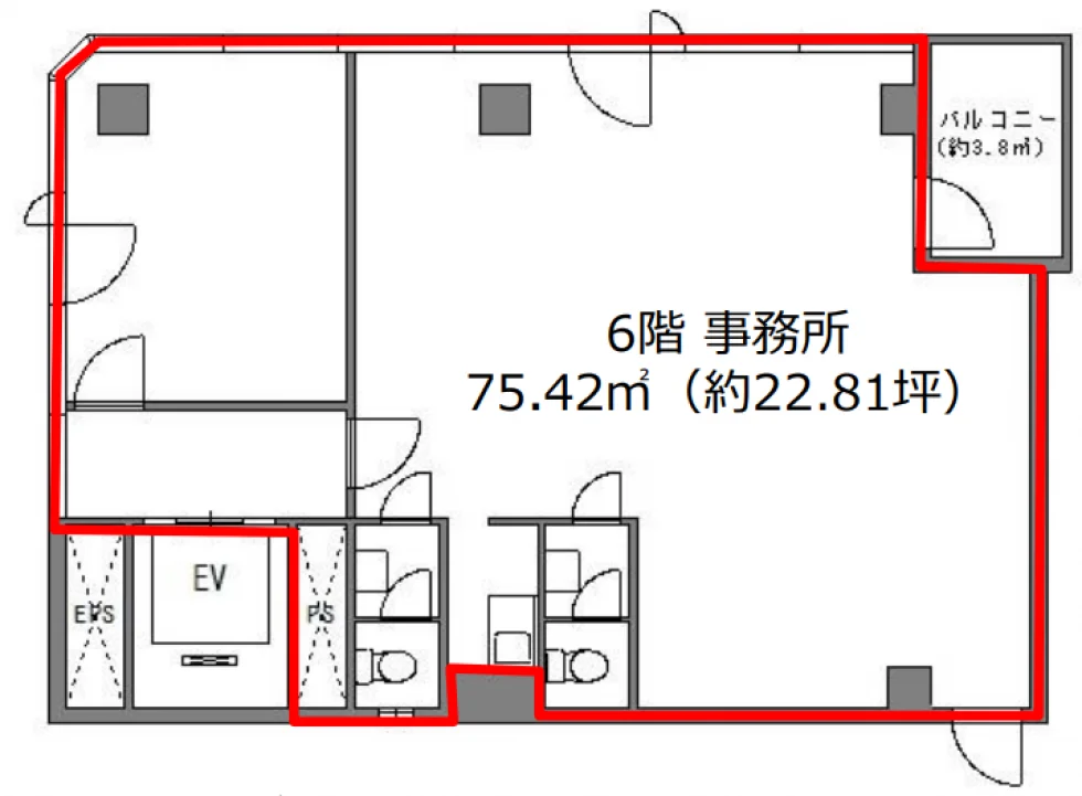 小鍛冶ビル 6 フロア図面 9