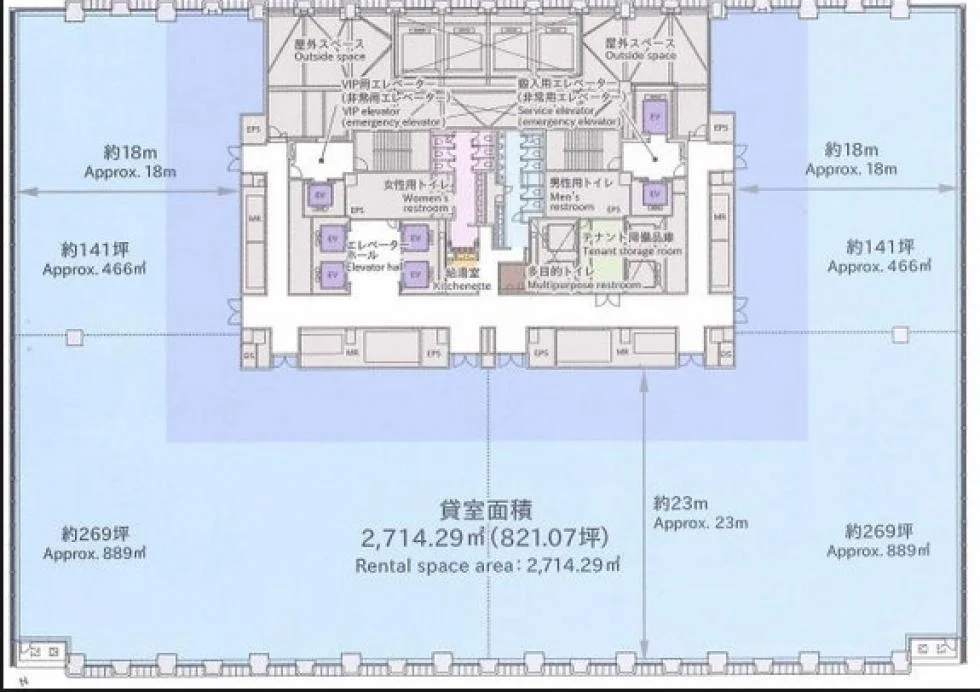 京橋エドグラン 14 フロア図面 15