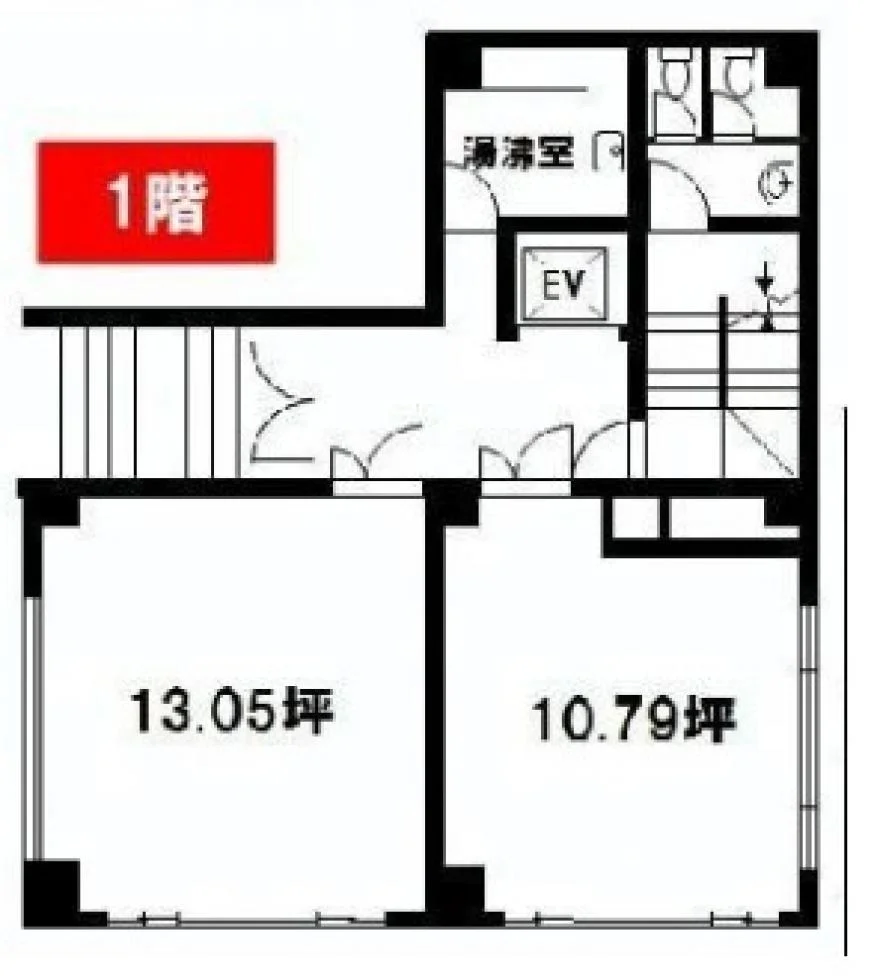 日本橋テイユービル(テイユー日本橋ビル) 1 フロア図面 5