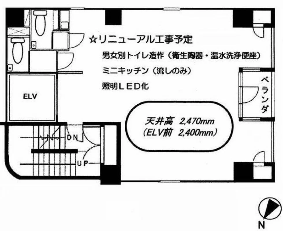 日宝銀座Kビル 6 フロア図面 5