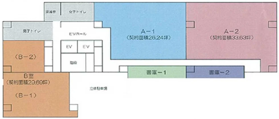 冨士(人形町冨士)ビル 4 フロア図面 1