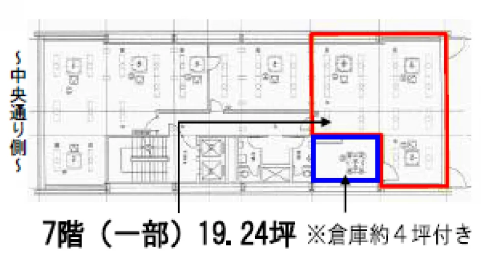 長崎センタービル 7 フロア図面 1