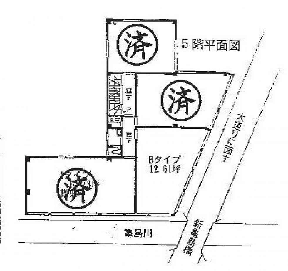 八重洲優和ビル 3 フロア図面 1