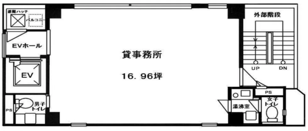 東京リアル宝町ビル 9 フロア図面 1