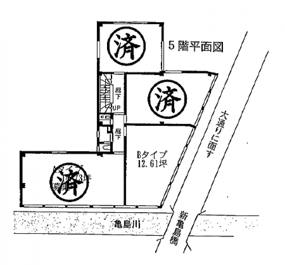 八重洲優和ビル 5 フロア図面 1