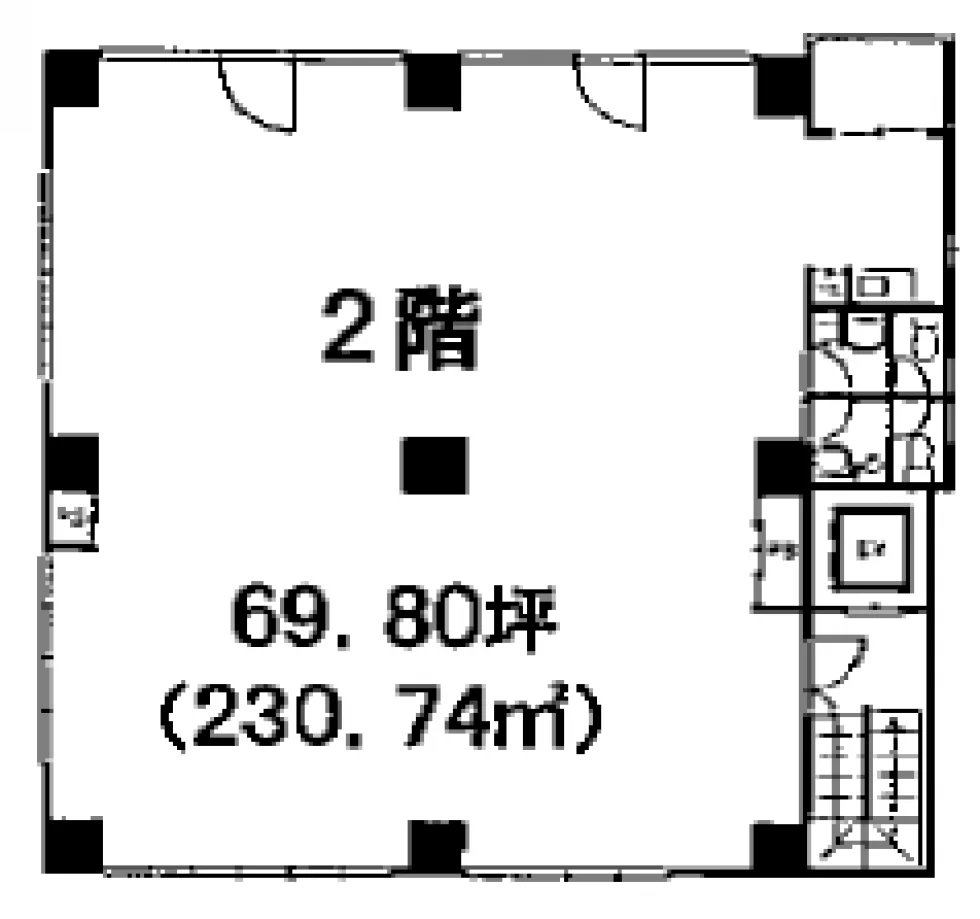 JS築地ビル 2 フロア図面 9