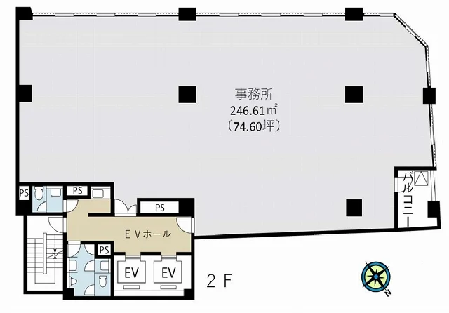 松和人形町ビル 2 フロア図面 6