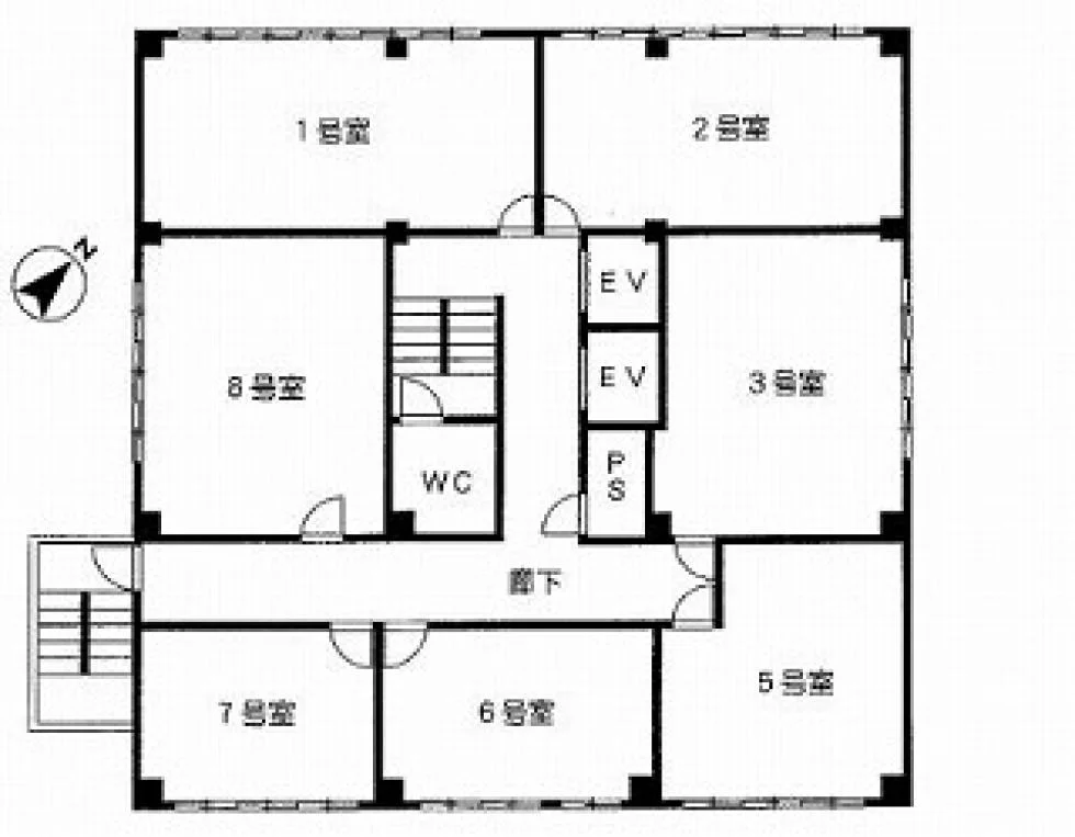 15山京ビル 11 フロア図面 9