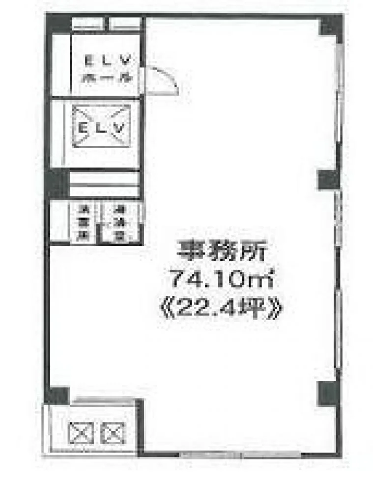 BS箱崎ビル 2 フロア図面 5