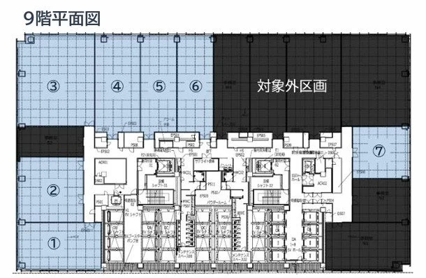 TOFROM YAESU TOWER(トフロムヤエスタワー) 9 フロア図面 2