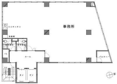 GGIC京橋ビル 2 フロア図面 1