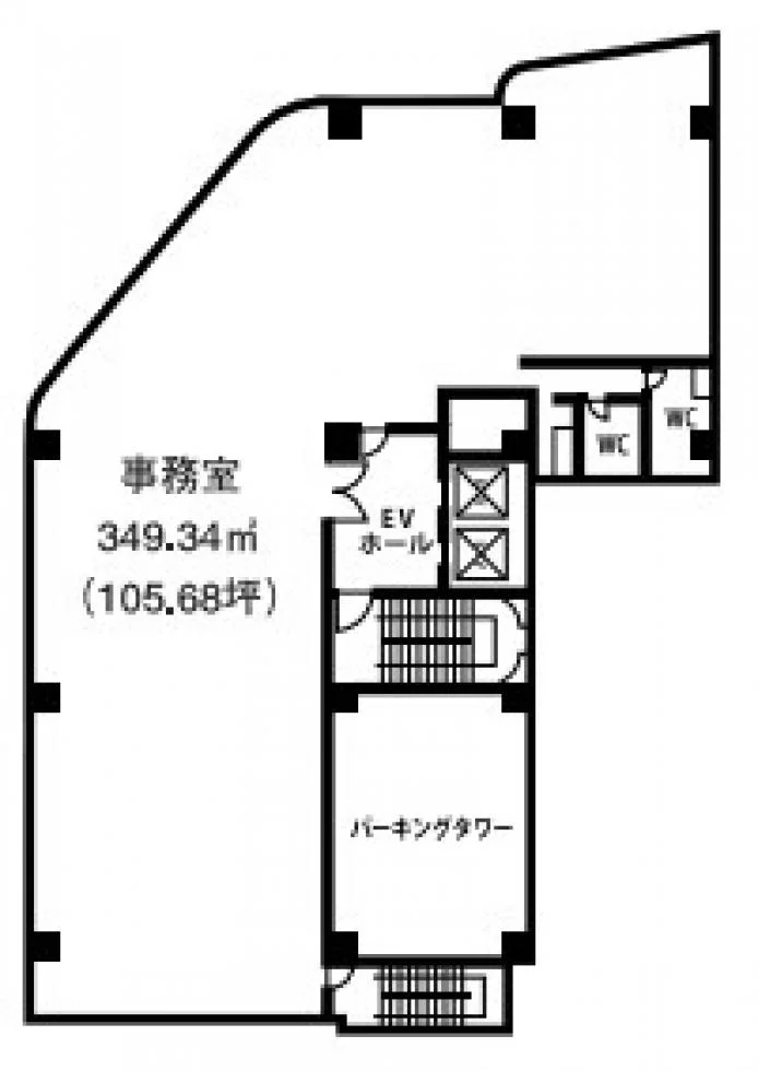 八丁堀第一生命ビルディング 8 フロア図面 5