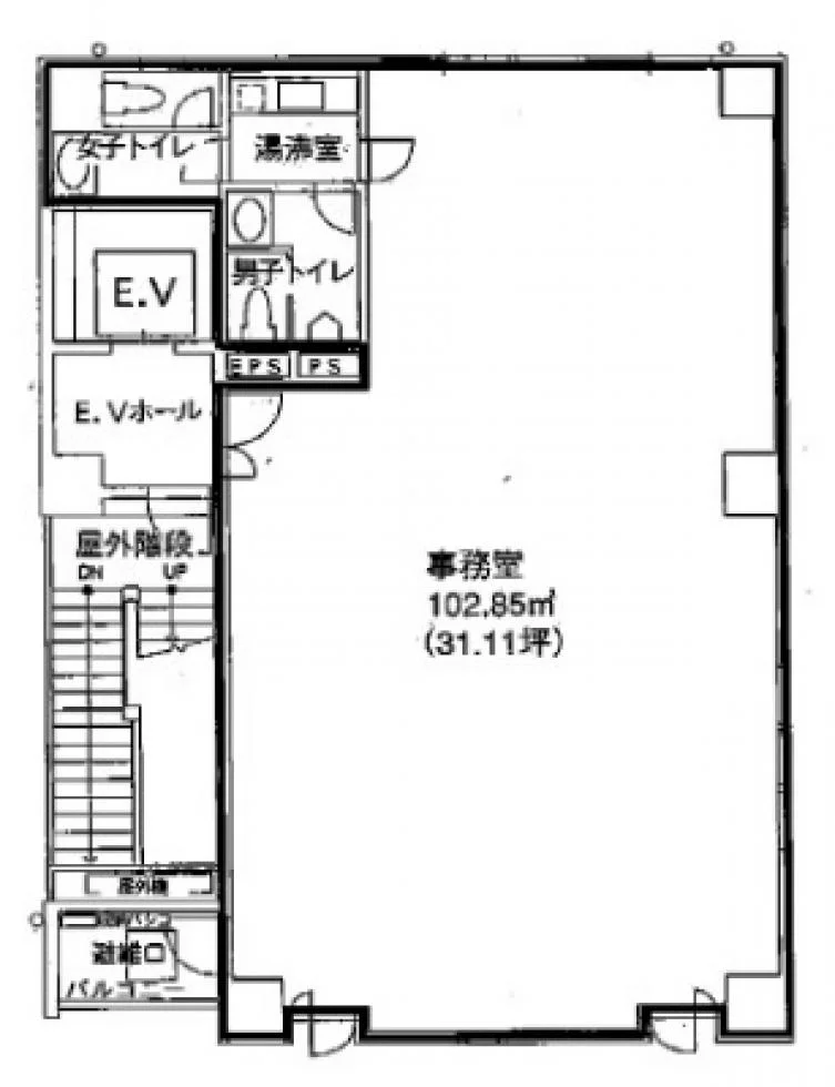 銀座竹葉亭ビル 2 フロア図面 11