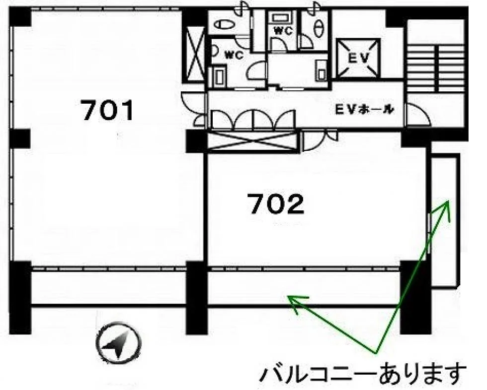 月島NRビル(TSUKISHIMA NR) 7 フロア図面 9