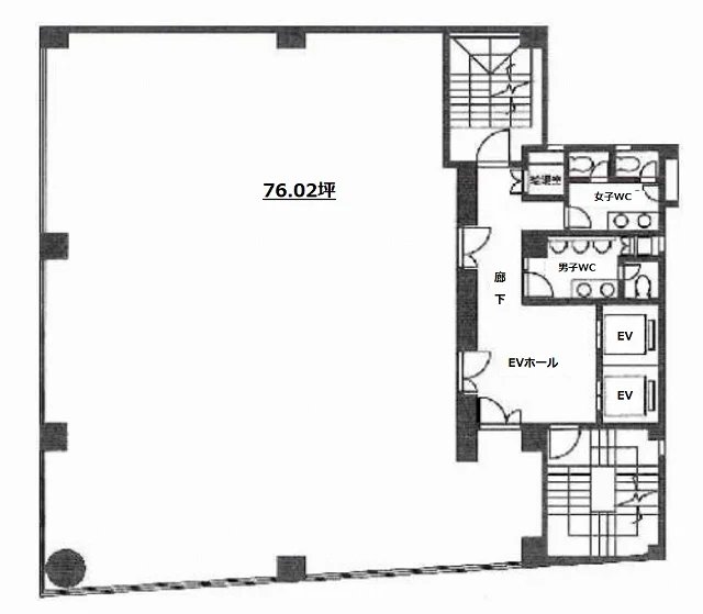 東京冷凍新川ビル 5 フロア図面 9