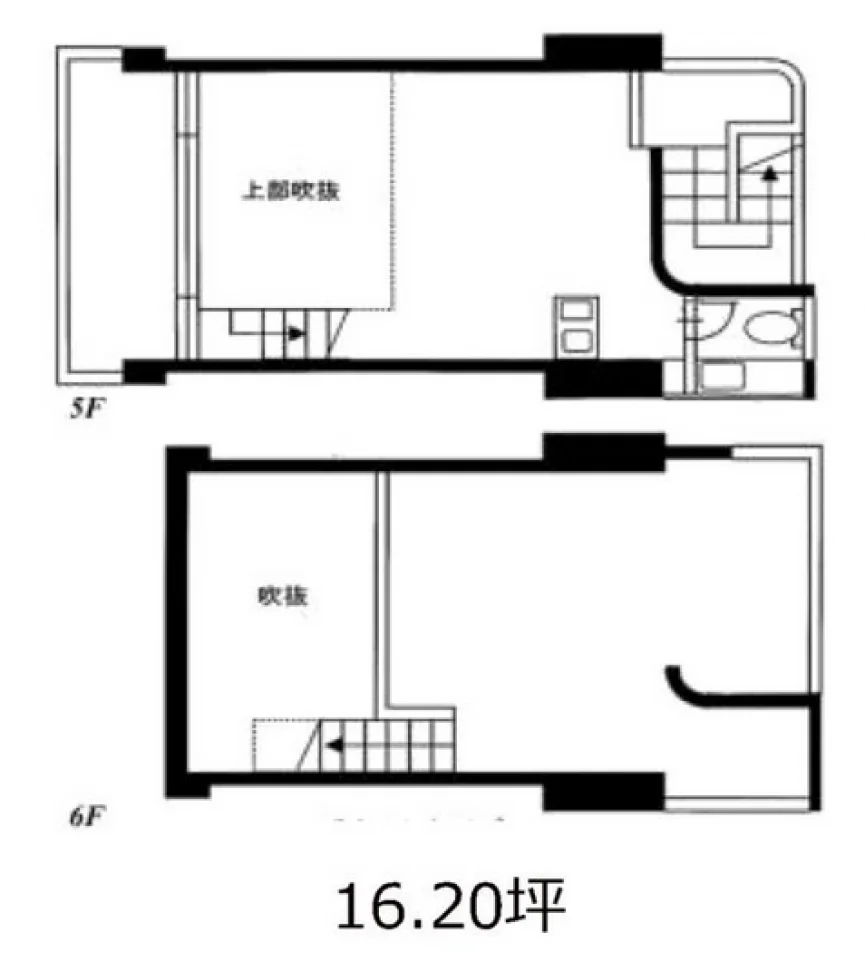 AS-2ビル 5階-6階メゾネット フロア図面 5