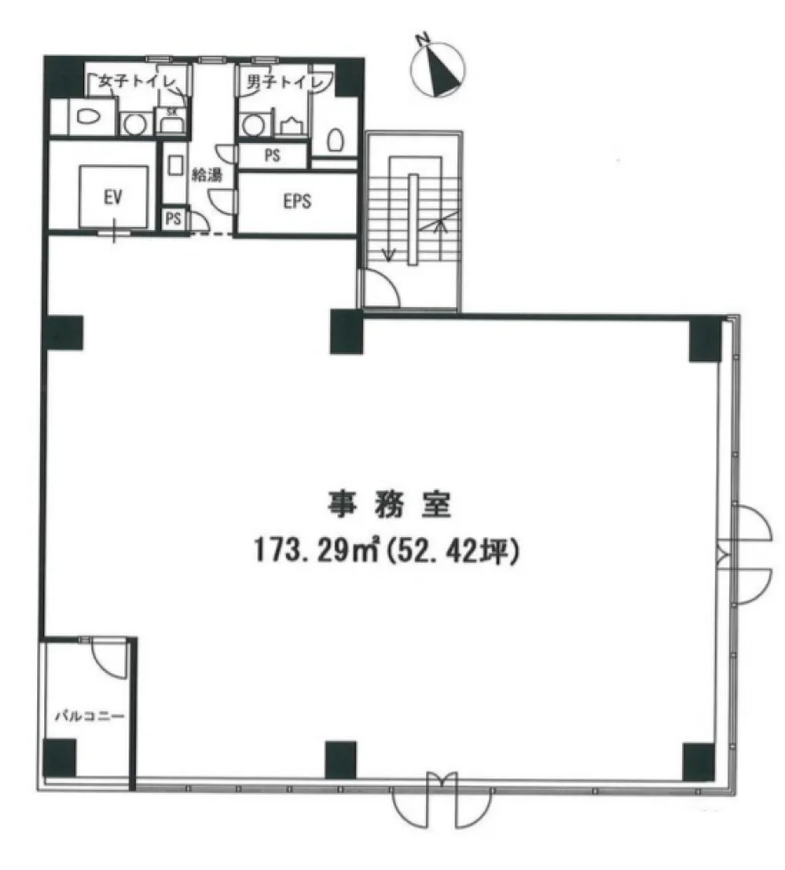 日経茅場町第2別館ビル 3 フロア図面 11