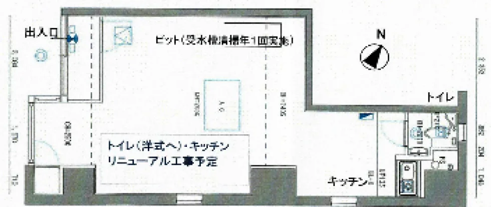 日宝銀座Kビル 1 フロア図面 5