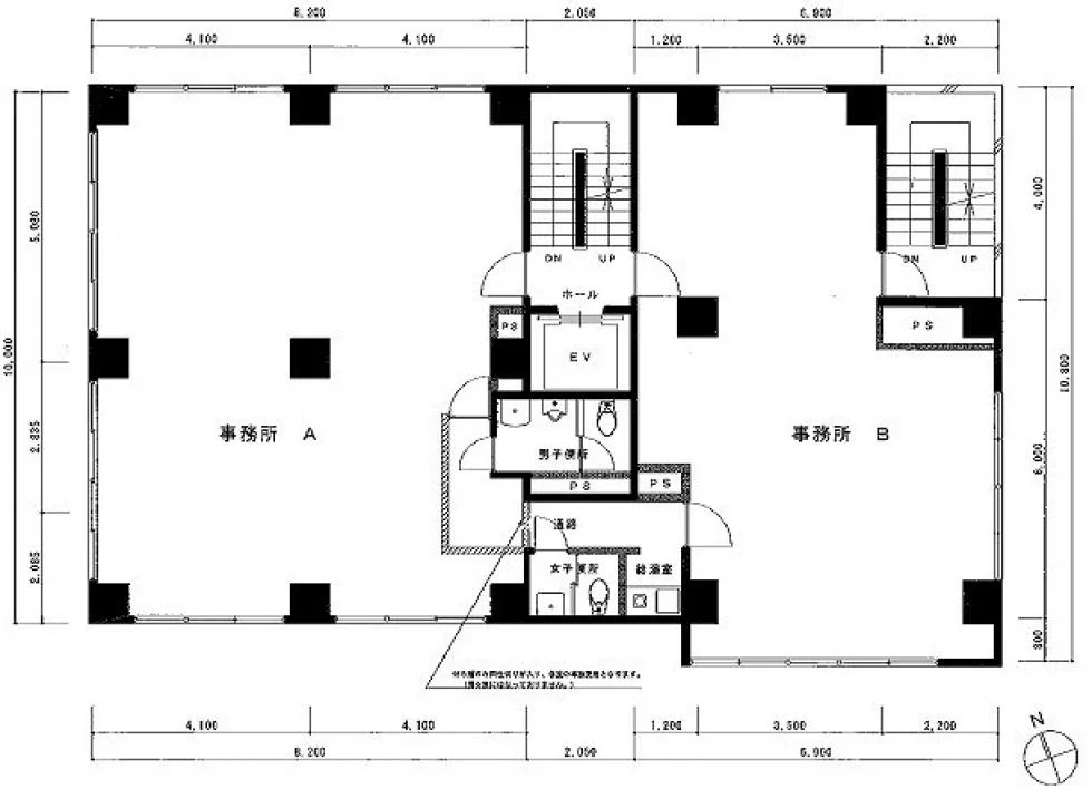 京橋長岡ビル 8 フロア図面 5